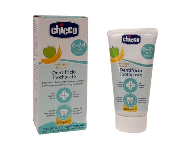 خمير دندان طعم سيب و موز 6 تا 24 ماه چيكو