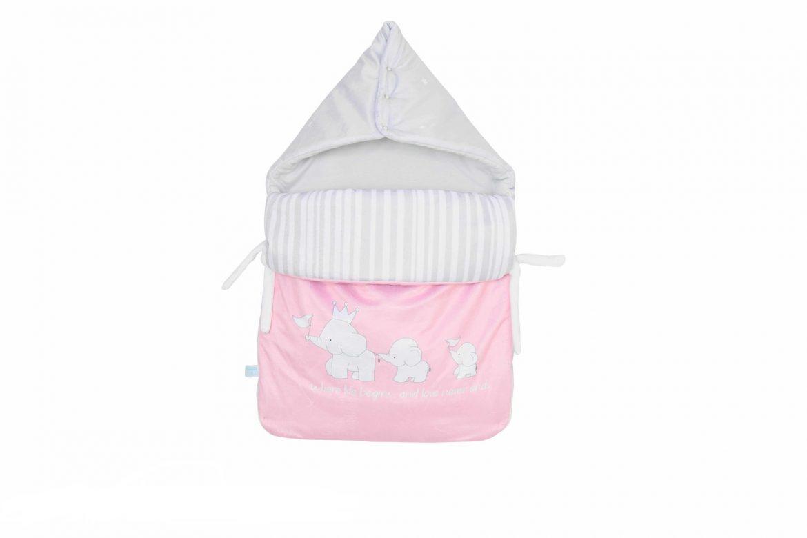 قنداق فرنگى زيپ دار فيل صورتی رزبرن