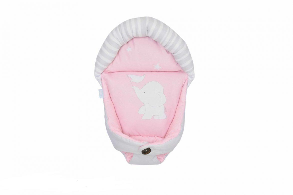 قنداق سوئيسى فيل سفید صورتی رزبرن