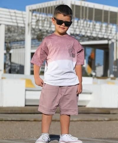 تيشرت شلوارک دو رنگ پسرانه جک لیونز