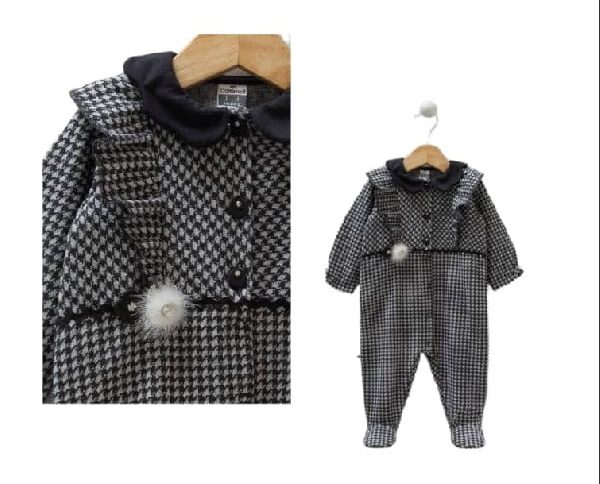 سرهمی دخترانه يقه ب ب کارامل