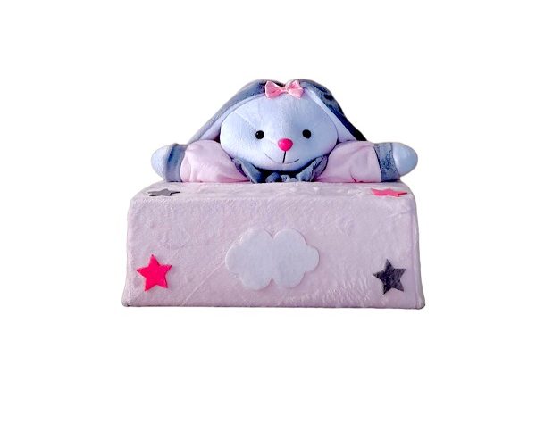 جای دستمال خرگوش طوسی