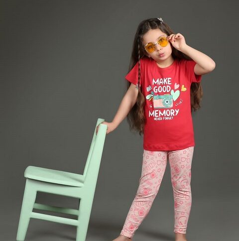 تیشرت شلوار دخترانه جانا دوربین عکاسی