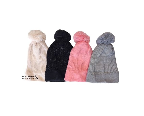 کلاه بافت شیطونی دخترانه