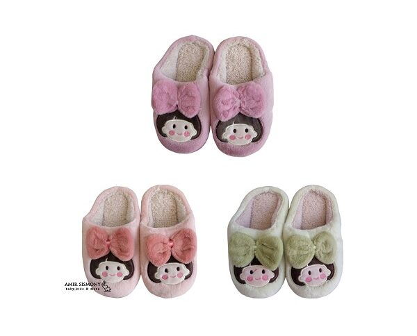 دمپایی دخترانه حوله ای