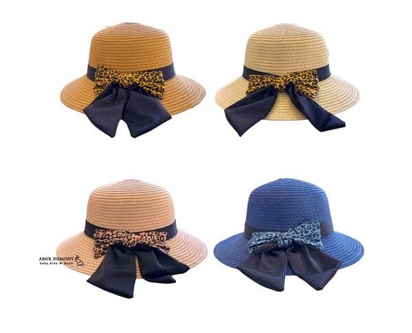 کلاه حصیری مدل پاپیون