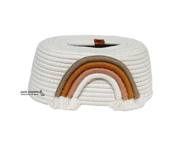 جا دستمال کاغذی کودک طرح رنگین كمان