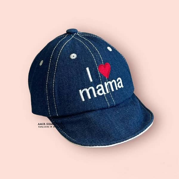 کلاه جین بچگانه ماما پاپا