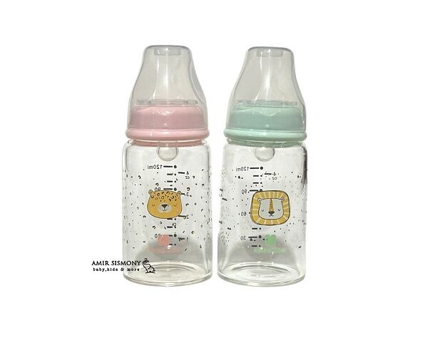 شیشه شیر شیشه ای کیکابو120 میل