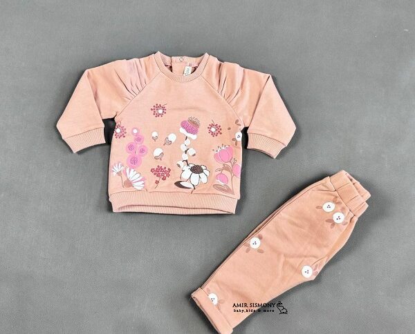 بلوز شلوار دخترانه مدل قاصدک ایندیگو