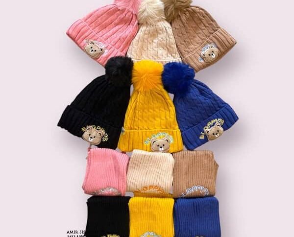 کلاه و شال بافت بچگانه BLOPPY