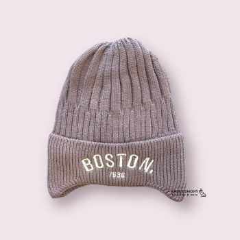 کلاه بچه گانه بافت رو گوشی BOSTON
