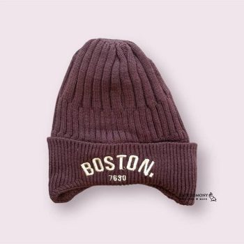 کلاه بچه گانه بافت رو گوشی BOSTON