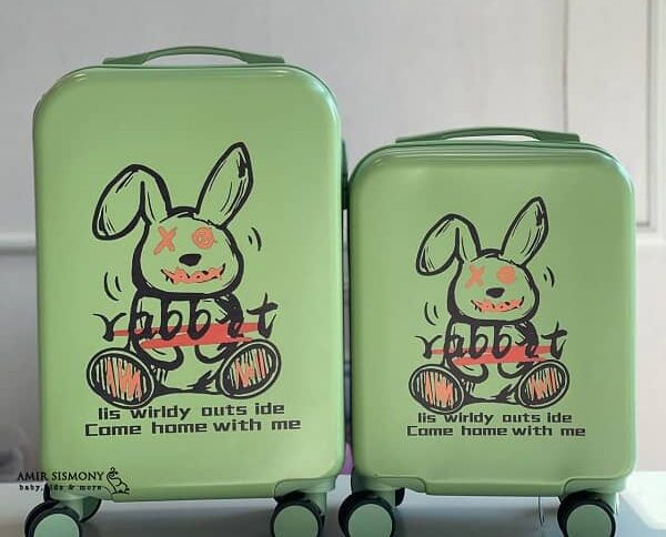 چمدان بچگانه طرح HALLOWEEN RABBIT