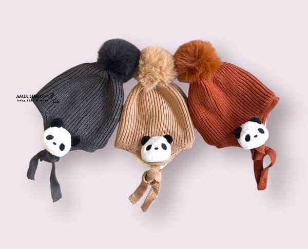 کلاه فانتزی زمستانی بچه گانه طرح پاندا