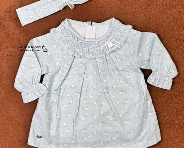 پیراهن دخترانه مجلسی فارم ایندیگو