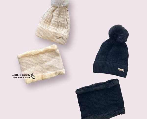 کلاه شال رینگی دخترانه HAPPY