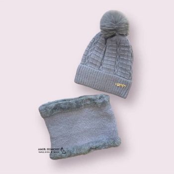 کلاه شال رینگی دخترانه HAPPY