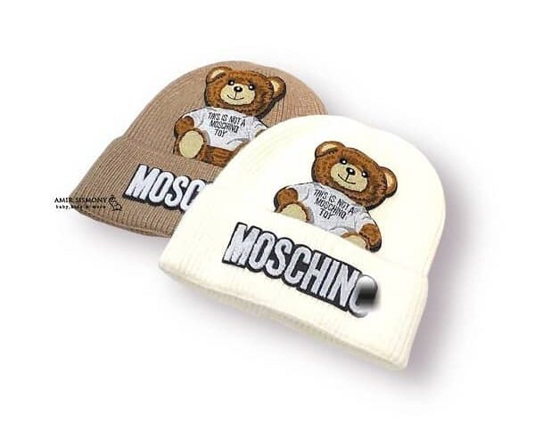 کلاه بافت تدی برند MOSCHINO