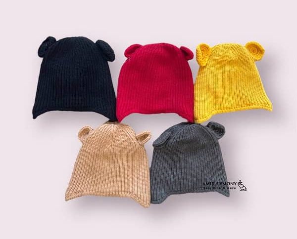 کلاه نوزادی زمستانی دو گوش
