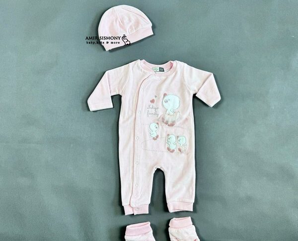 سرهمی مخمل ایندیگو طرح جوجه