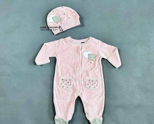 سرهمی مخمل ایندیگو مدل مارینا