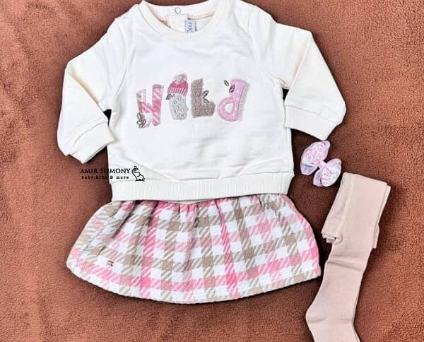 پیراهن دخترانه مجلسی موکا ایندیگو