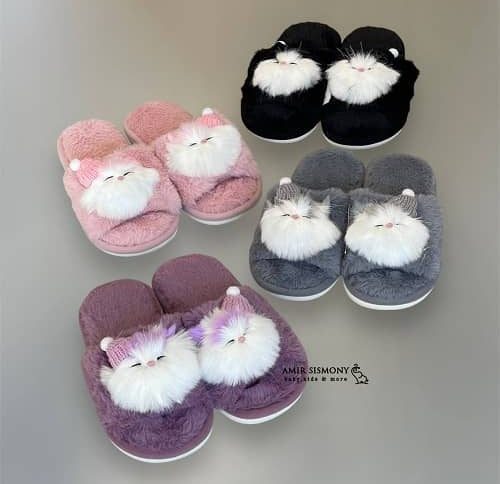 پاپوش دخترانه پولیشی طرح گربه