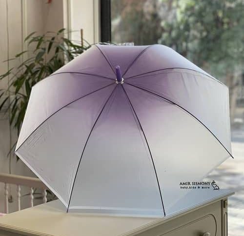 چتر دخترانه ساده رنگی مات
