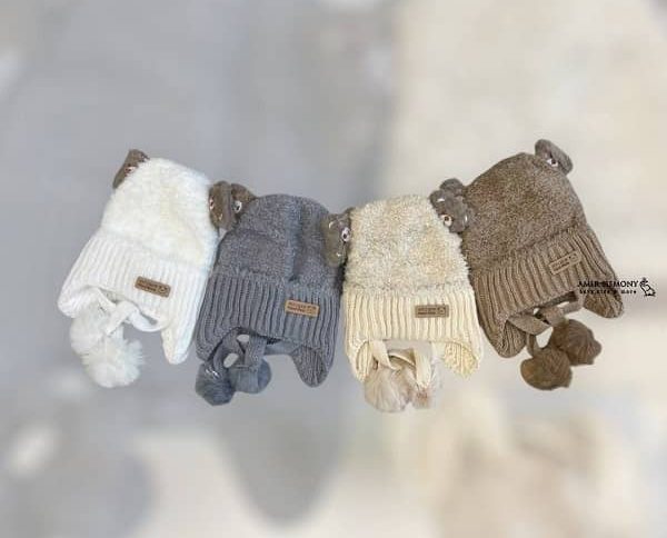 کلاه بافتنی بچگانه بند دار PITCREW