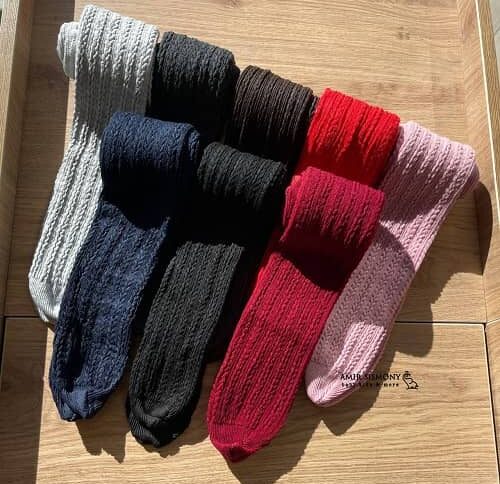 جوراب شلواری بچگانه گندمی