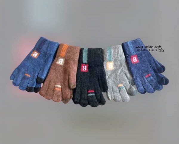 دستکش دخترانه زمستانی موهر لمسی