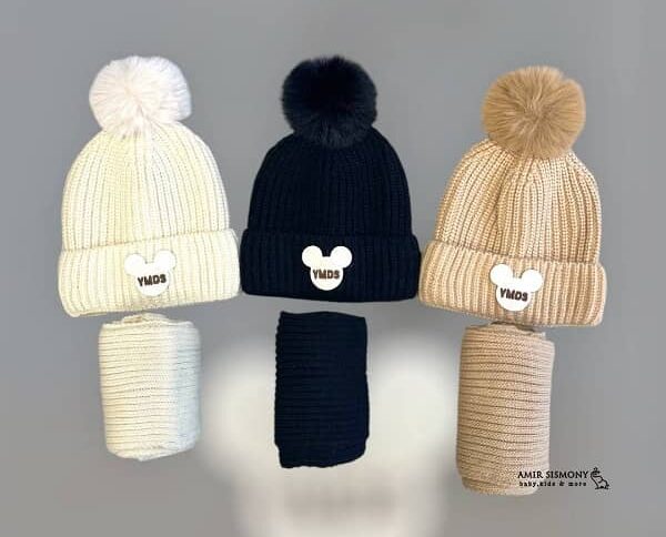 شالگردن و کلاه بچگانه طرح میکی موس