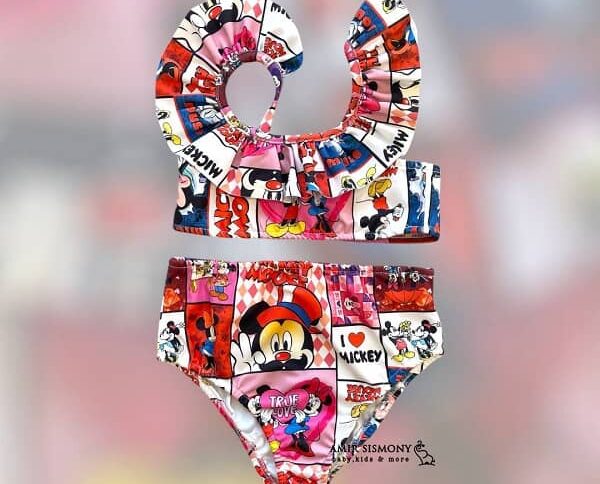 مایو دو تکه دخترانه بچگانه