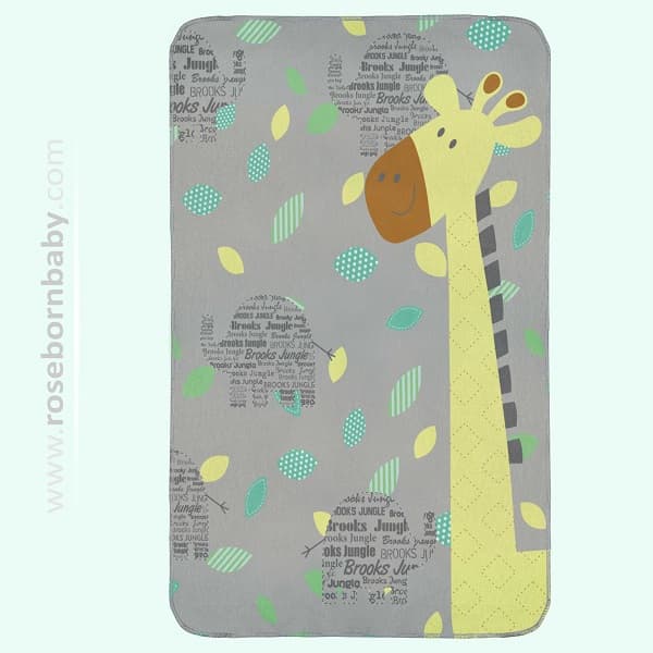 پتو دور پیچ نخی رزبرن طرح brooks jungle