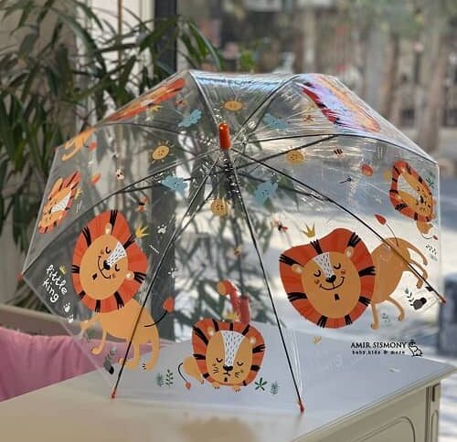 چتر کودک شیشه ای طرح حیوانات