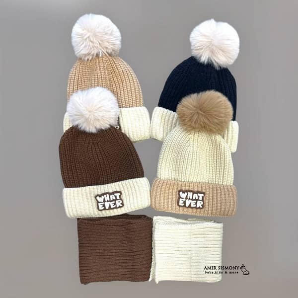 کلاه شال بچگانه طرح WHATEVER کلاه شال بچگانه طرح WHATEVER