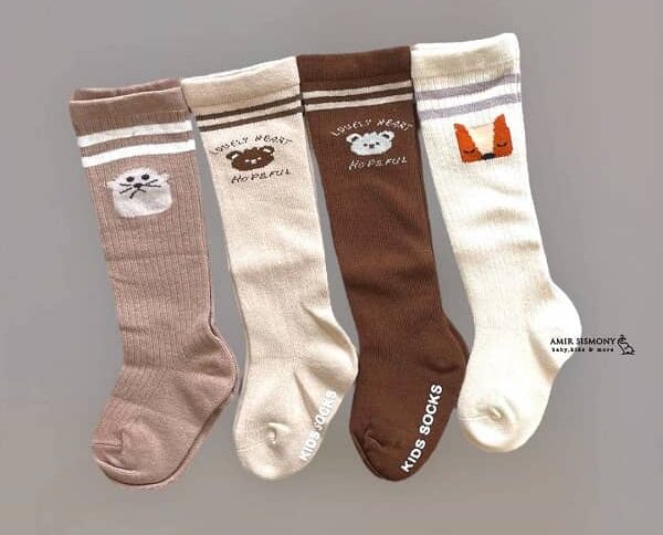 جوراب بچگانه ساق بلند طرح دار