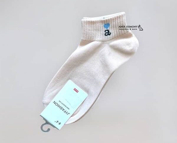 جوراب ساق کوتاه دخترانه ساده