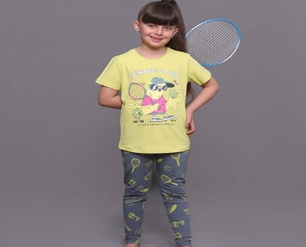 تیشرت شلوار دخترانه جانا طرح تنیس