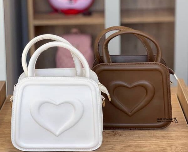 کیف دخترانه دستی دوشی طرح قلب