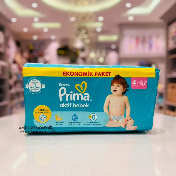 پوشک پریما سایز 4 54 عددی Prima