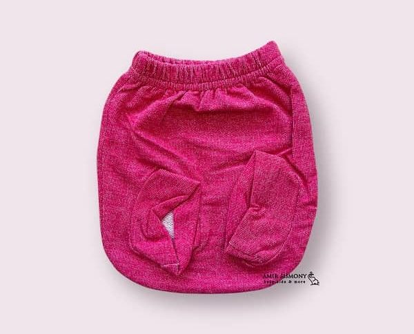 شورت عینکی نوزادی زرشکی ساده