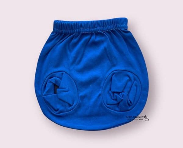 شورت عینکی نوزادی سرمه ای ساده