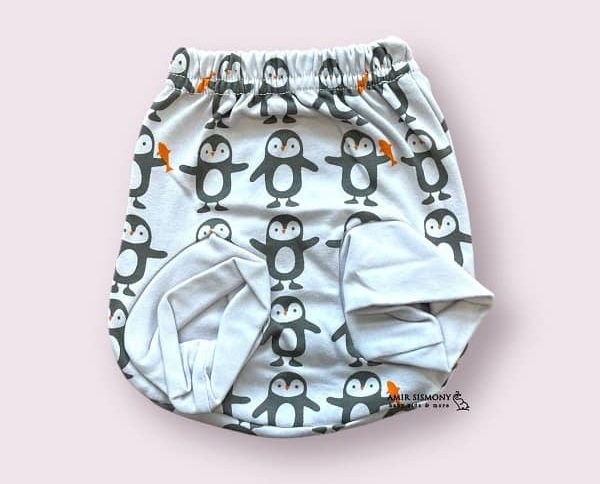 شورت عینکی نوزادی طرح پنگوئن