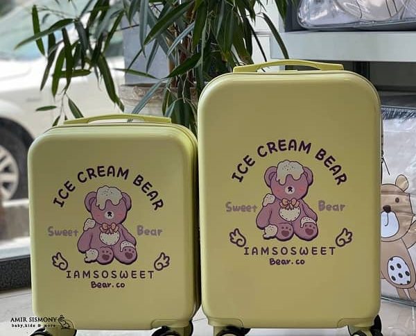 چمدان کودک طرح خرس بستنی ICE CREAM BEAR
