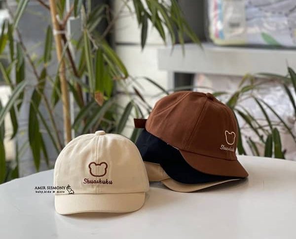 کلاه بیسبالی نوزادی کتان نقاب کوتاه