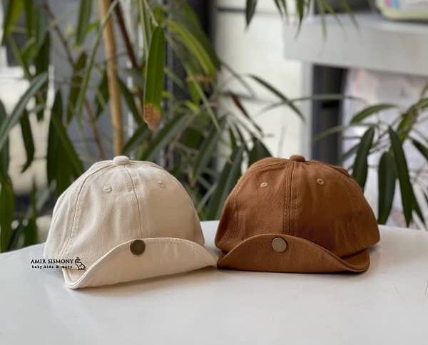 کلاه تابستانی بچگانه جلو دکمه دار