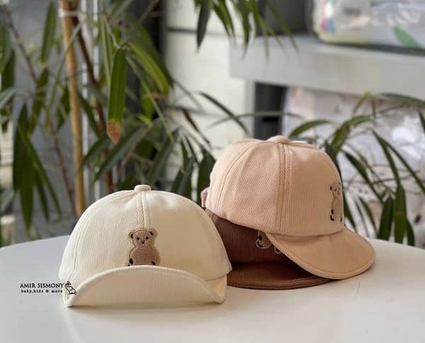 کلاه نوزادی خرسی نقاب متحرک