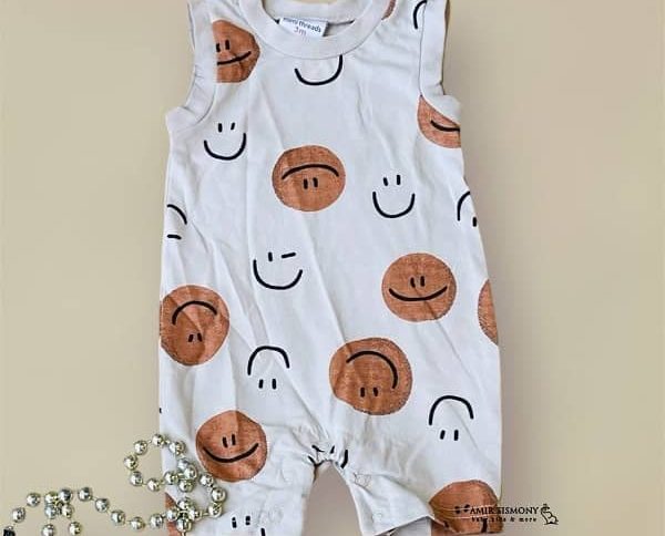 رامپر پسرانه طرح لبخند